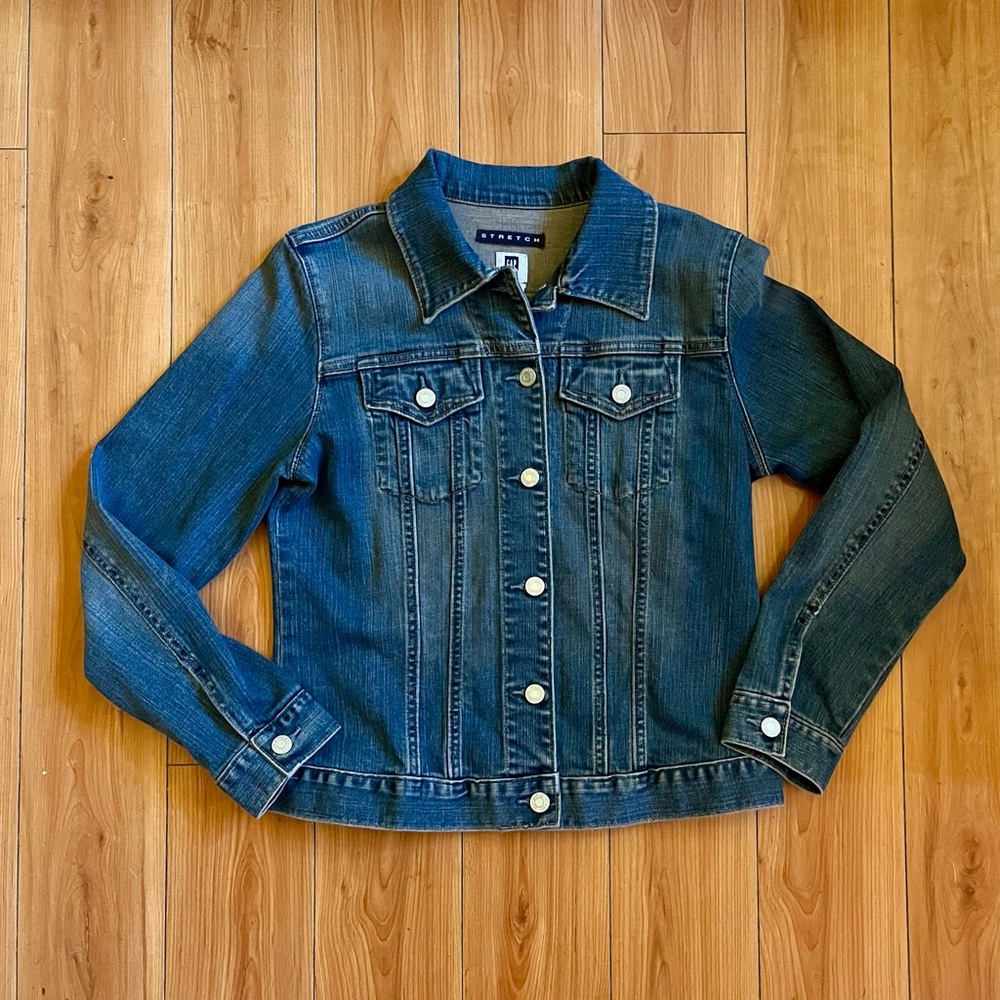GAP Indigo Stretch Denim Jacket Vintage Y2K